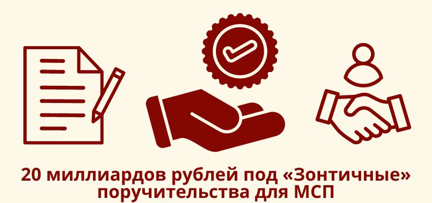 20 миллиардов рублей под «Зонтичные» поручительства для МСП