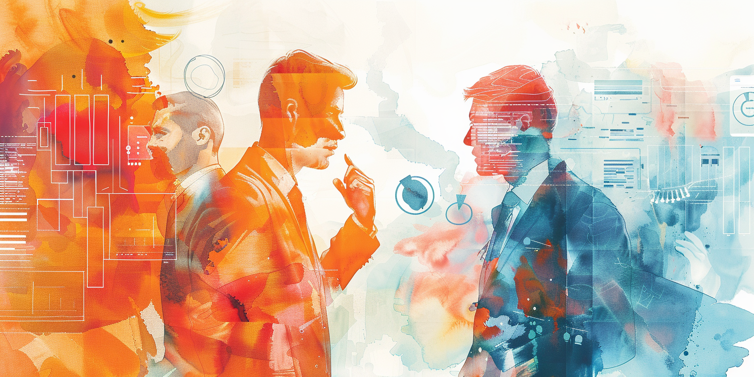 Основатели стартапа обсуждают стратегию развития