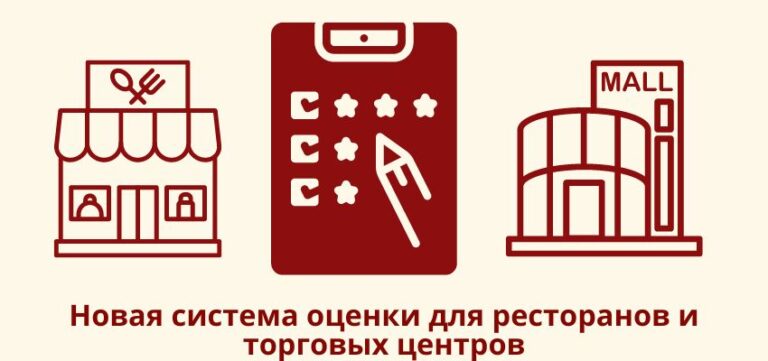 Новая система оценки для ресторанов и торговых центров