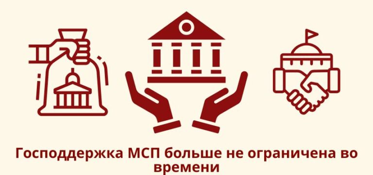 Господдержка МСП больше не ограничена во времени
