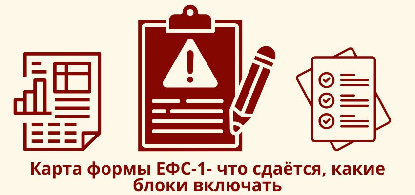 Карта формы ЕФС-1- что сдаётся, какие блоки включать
