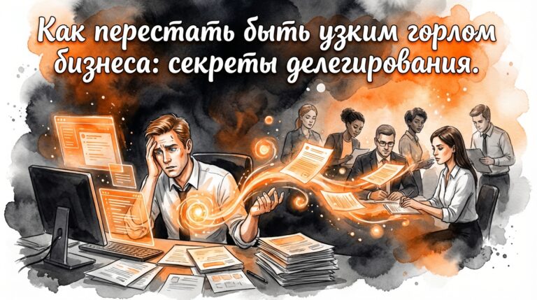 Как перестать быть узким горлом бизнеса: секреты делегирования
